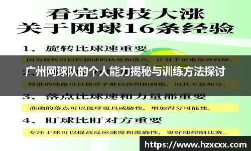 广州网球队的个人能力揭秘与训练方法探讨